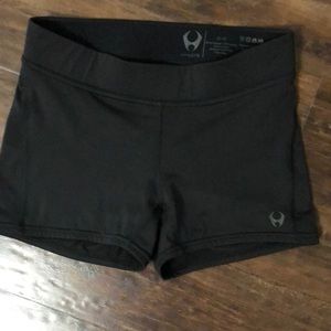 Black workout shorts